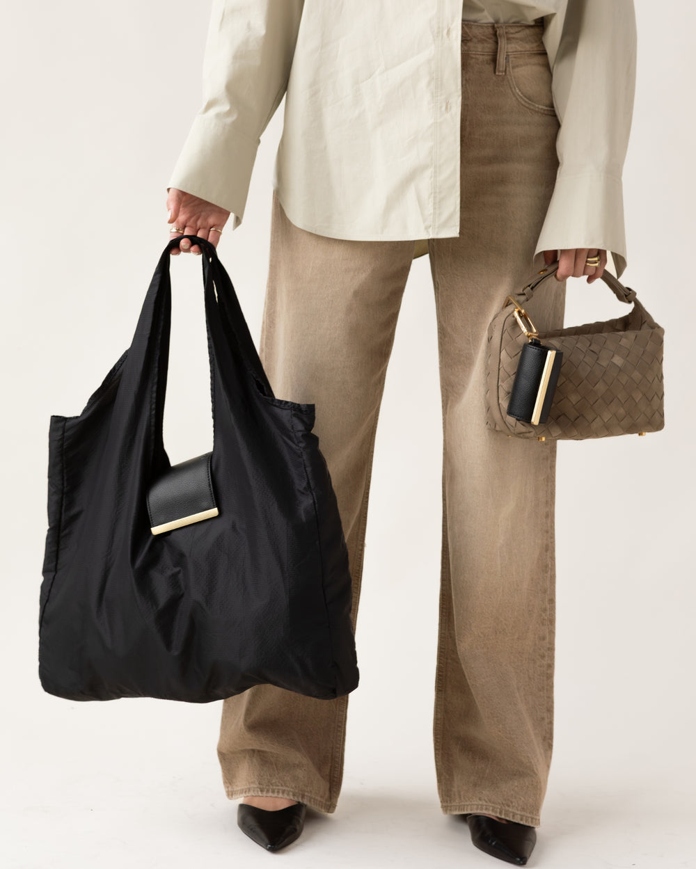 The Keychain Tote — folded pouch