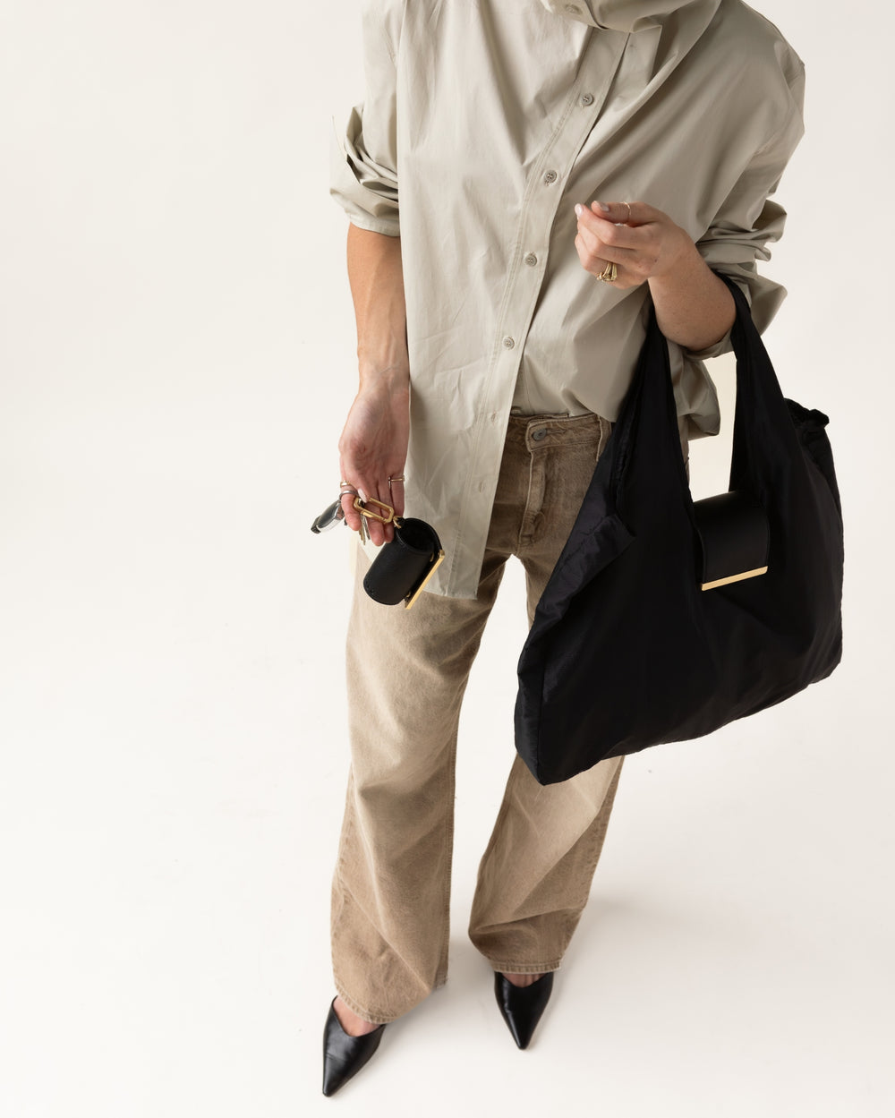 The Keychain Tote — keychain detail